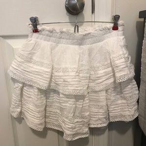 Aerie rock and ruffle skirt